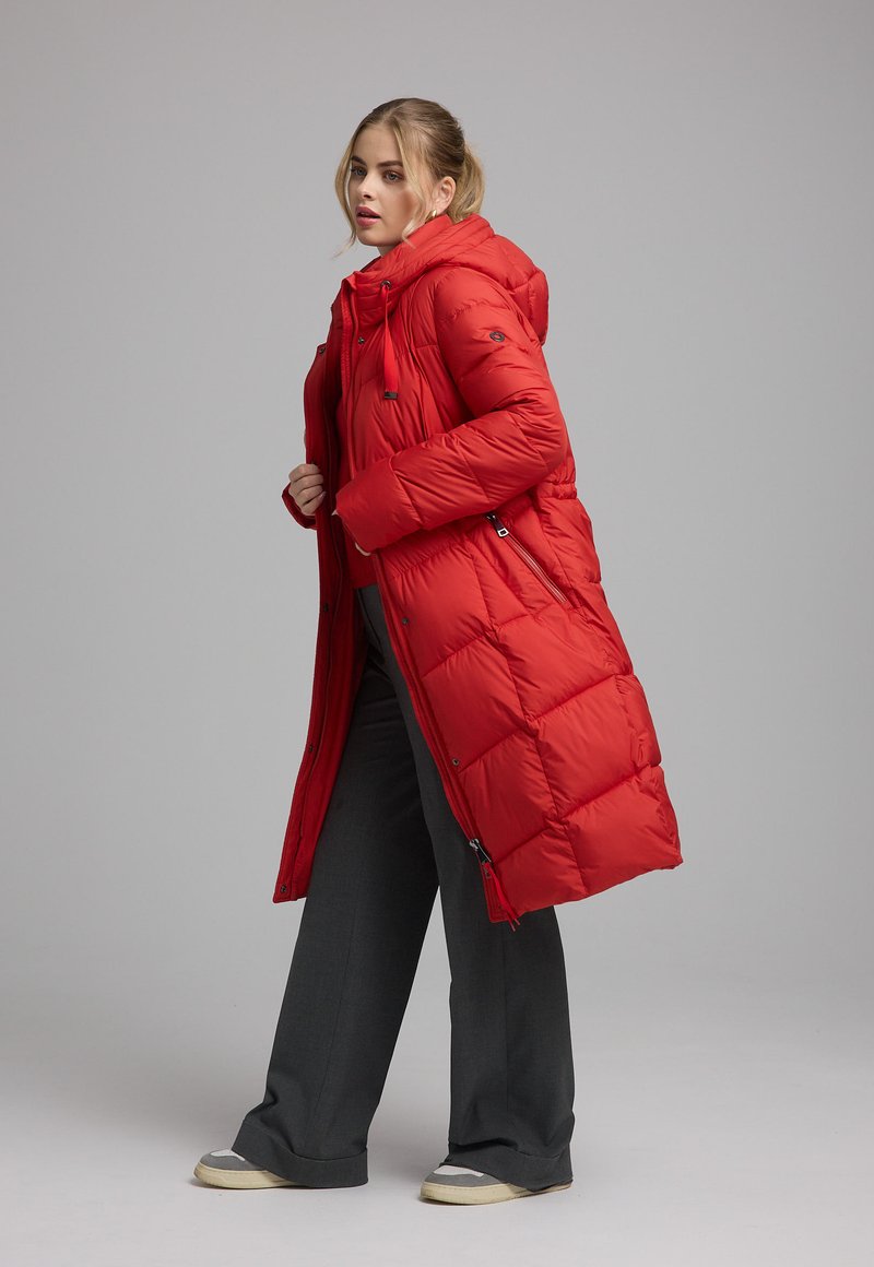 Manisa MANTEL LANG Wintermantel terra/rot