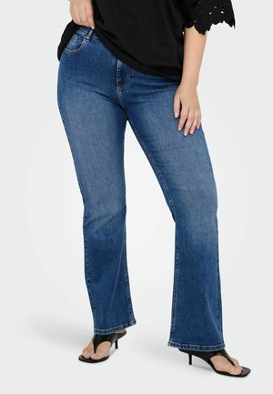 WILLY HW RHINESTONE  - Vaqueros a campana - medium blue denim