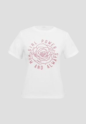 Even&Odd, GLITTER - T-Shirt print - white