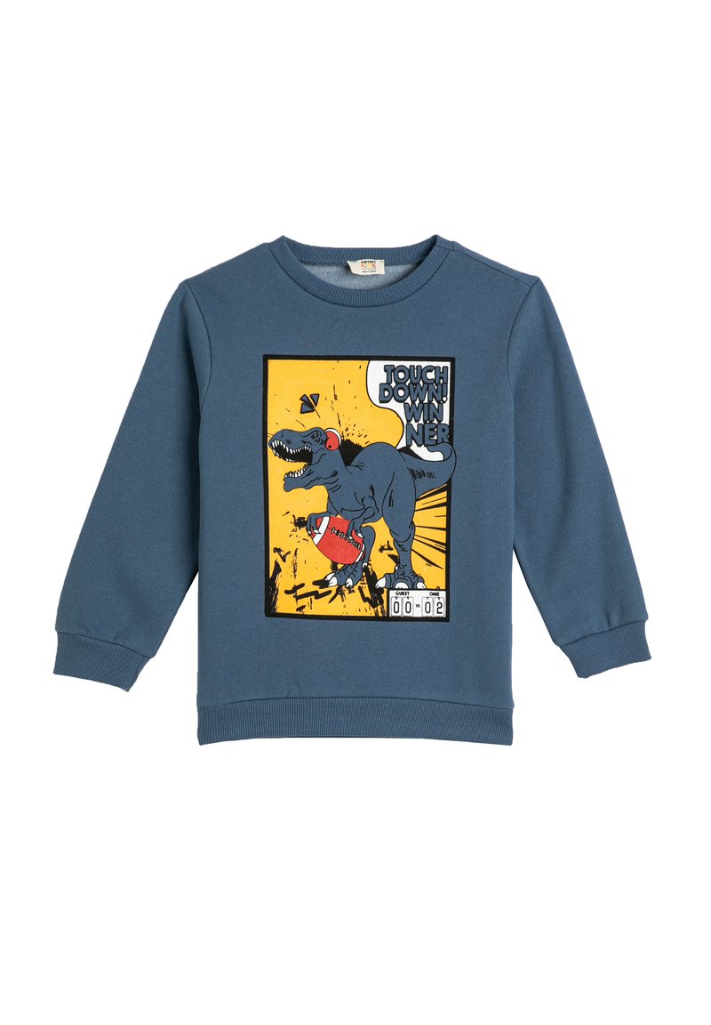 Koton Sweatshirt Crew Neck Long Sleeve Brushed Interior Dinosaur - 7