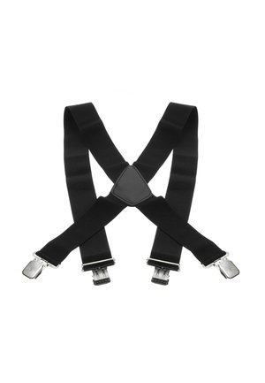 HOSENTRÄGER BREIT 3.5 CM MIT SEHR STARKEN 4 CLIP - Belt - black