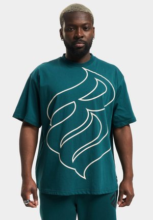 WOODHAVEN - T-shirt med print - petrol