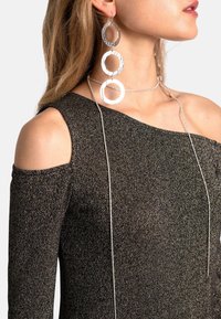 THE-ARE CON BRILLO - Vestido de punto - silver