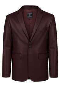 BUTTONED - Nahkjakk - bordeaux