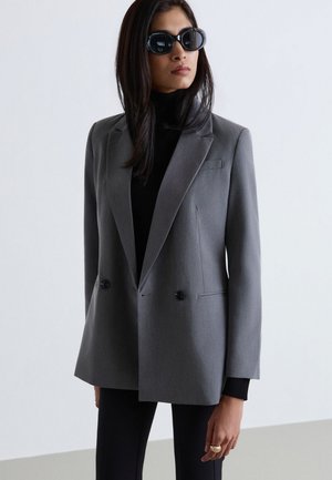 Calliope, GIACCA TINTA UNITA - Blazer - grigio fumo melange
