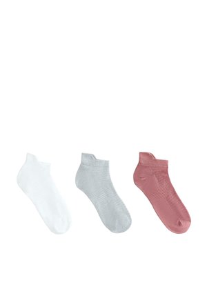 3 PAIRS WITH TAB - Socquettes - pink