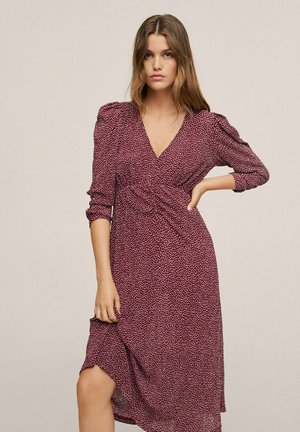Day dress - donkerrood