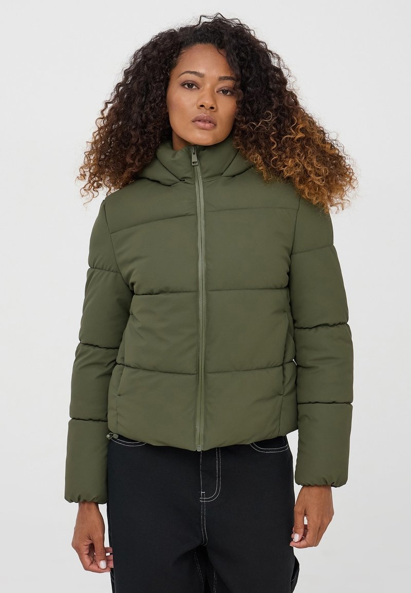 Terranova IMBOTTITO EFFETTO - Giacca invernale - verde militare scuro
