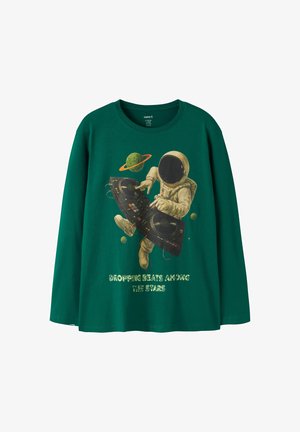 Name it, LONG SLEEVED TOP REGULAR FIT - Pikkade varrukatega topp - evergreen