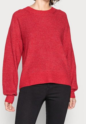 Strickpullover - red