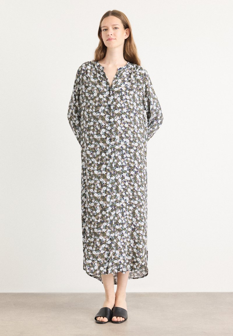 GANT FLORAL PRINT DRESS - Košilové šaty - classic blue