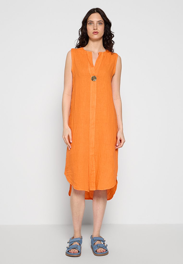 Le Monde du Lin Jurk oranje