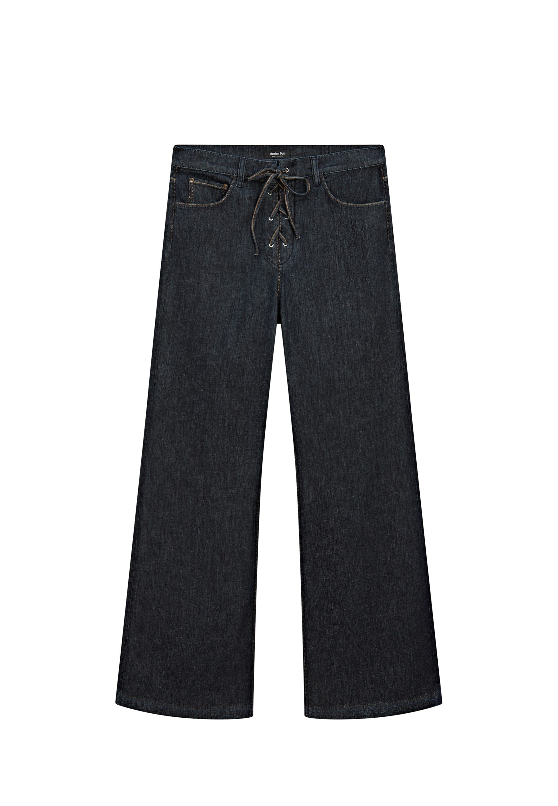 ◆Massimo Dutti◆ Flare jeans with tie detailing Massimo Dutti FLARE FIT WITH LACE-UP DETAIL - Flared Jeans