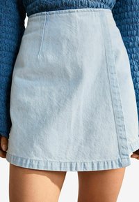Minikjol - bleach blue