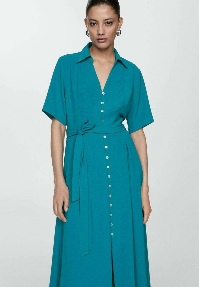 Mango Shirt dress - green - Zalando Mango Shirt dress - green - Zalando