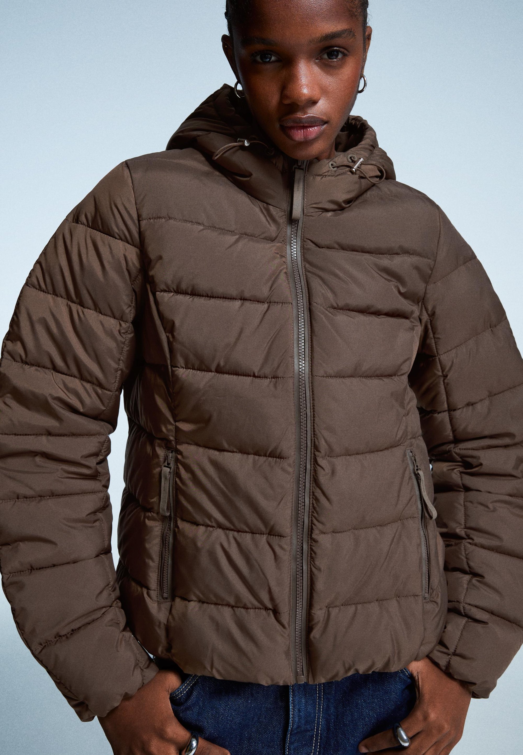 Hooded Puffer Bershka Jacke Zalando Bershka Pufferjacke Mit Kapuze