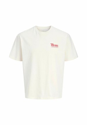 Print T-shirt - egret