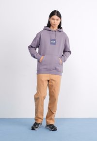 HUF BOX HOODIE UNISEX - Felpa - light plum