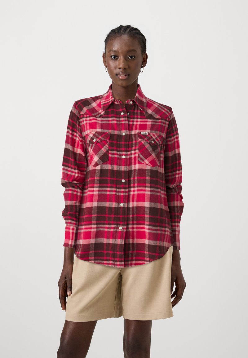 Wrangler WESTERN SHIRT - Button-down blouse - pink