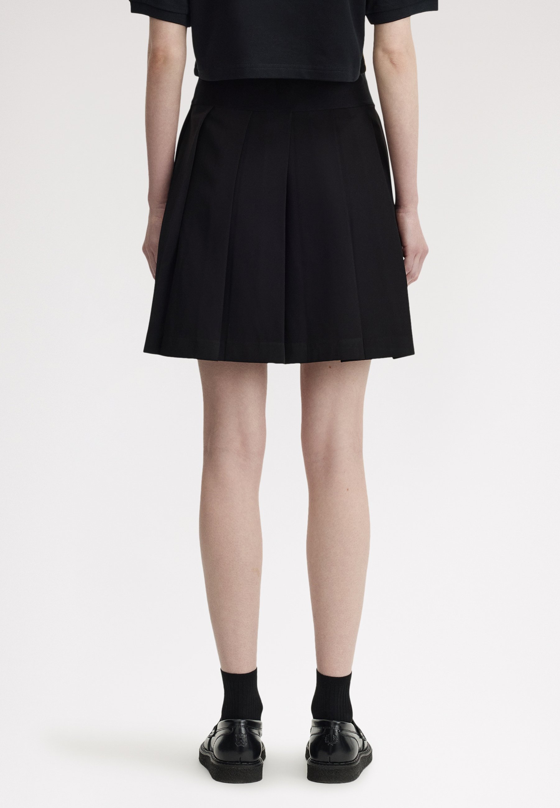 Fred Perry Mini skirt - black/champagne/black - Zalando