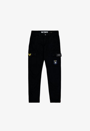 Alpha Industries, PETROL PATCH - Cargo trousers - black