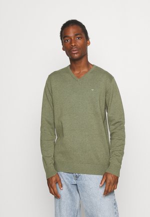 V-NECK - Maglione - bleak green