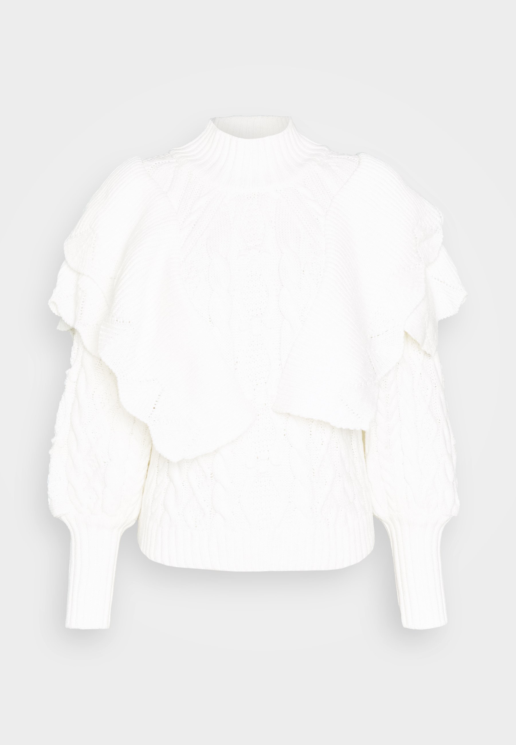 Trendyol Strikkegenser ecru Zalando.no Trendyol Strikkegenser - ecru