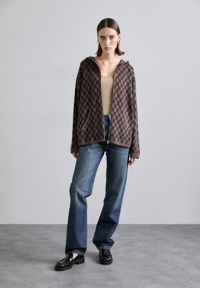 By Malene Birger FELIPA - Zip-up sweatshirt - dark mahogany