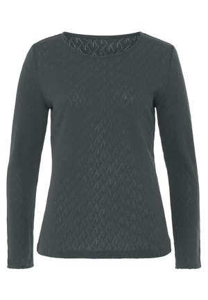 Strickpullover - graugrün