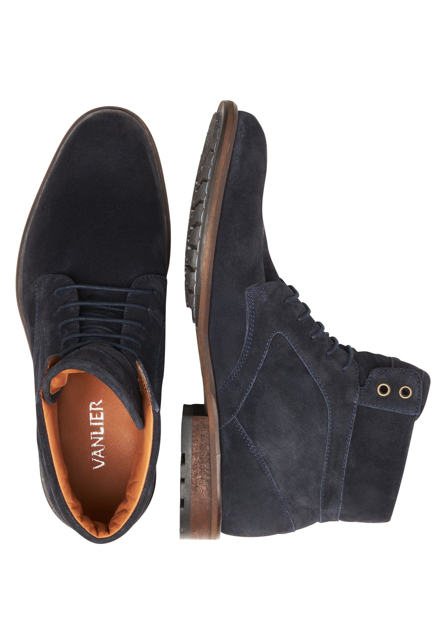 Van Lier SCHOENEN RHODES - Lace-up ankle boots - blue - Zalando.de