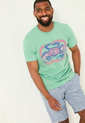 REGULAR FIT - CRAB GRAPHIC - T-Shirt print - green