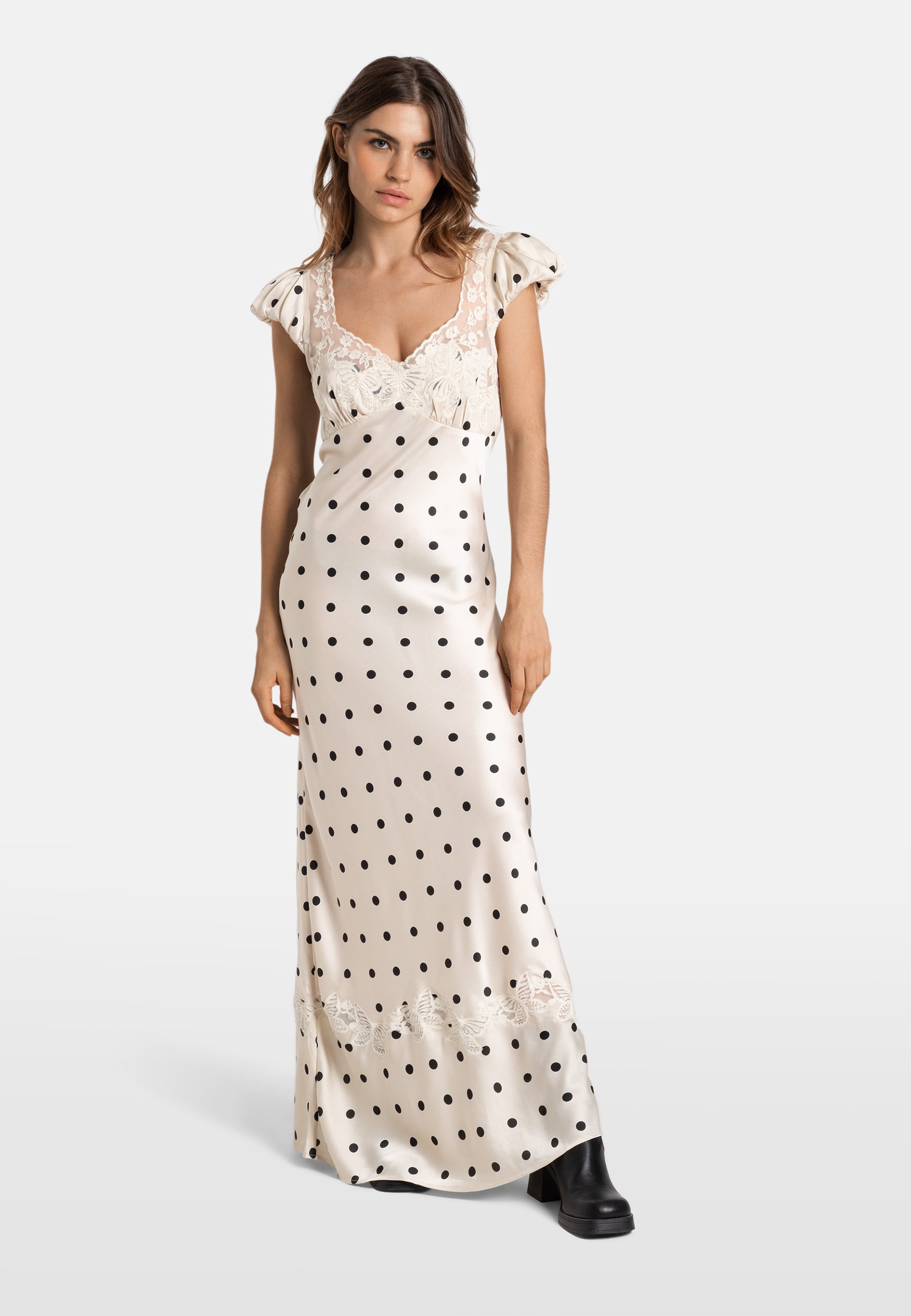 Free People BABE - Maxi dress - ivory/off-white - Zalando.ie