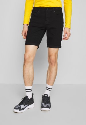 Jeans Shorts - black denim