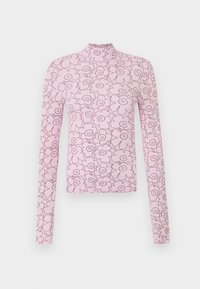 SOLMIA PIIRTO UNIKKO - Pitkähihainen paita - light pink/wine red