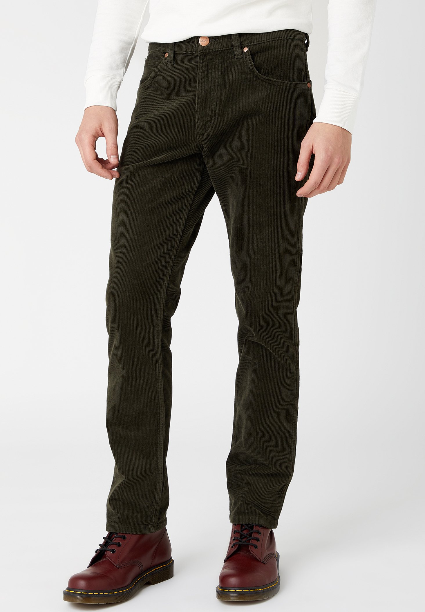 Wrangler GREENSBORO - Jeans a sigaretta - militare green/cachi - Zalando.it