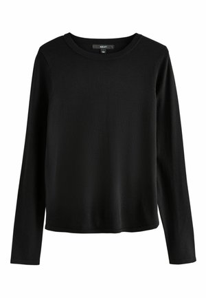 REGULAR FIT - LONG SLEEVE LIGHTWEIGHT CREW NECK - Džemperis - black