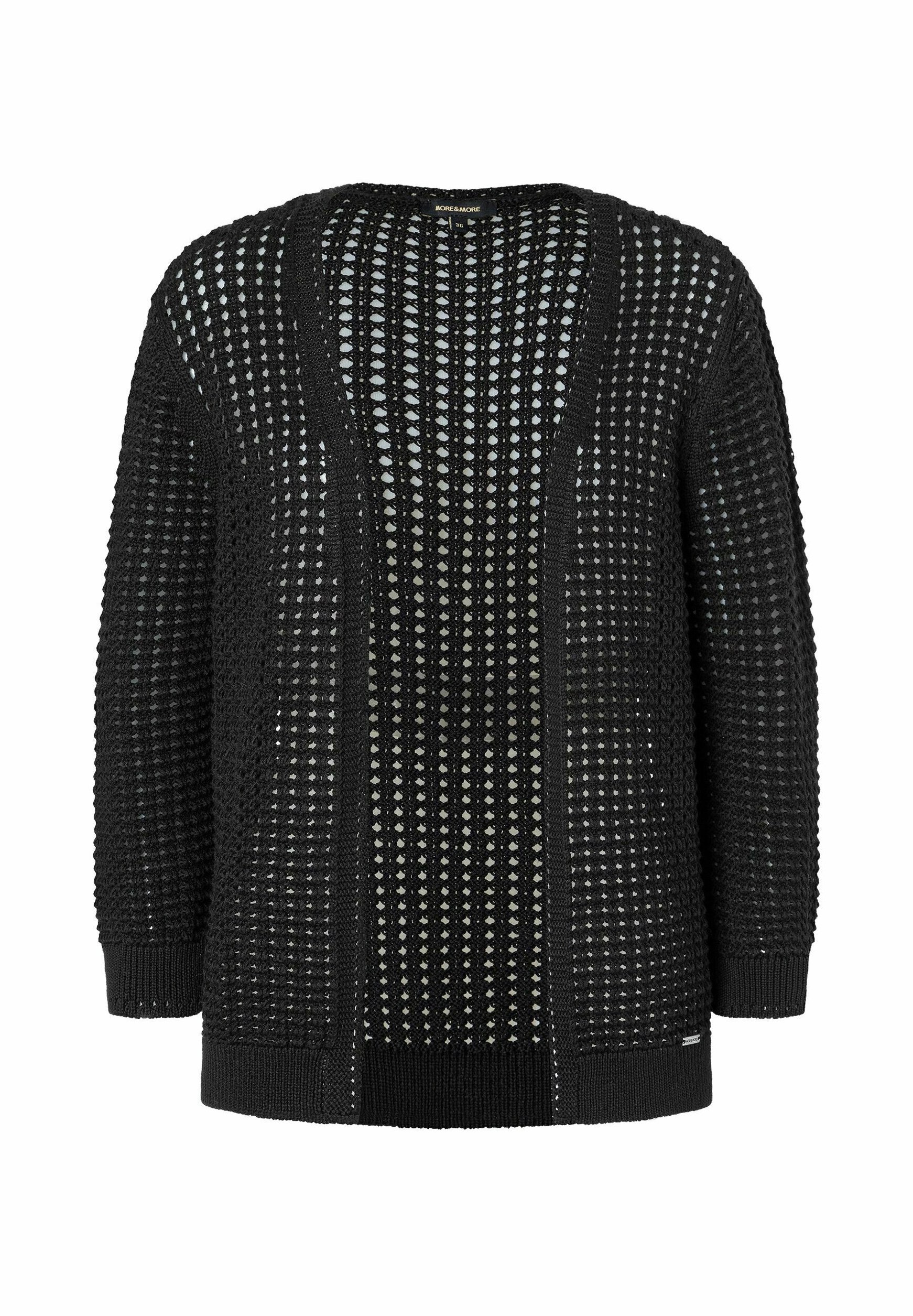 More More Strickjacke schwarz Zalando