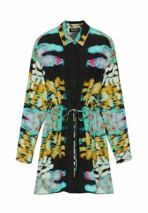 Desigual, LONG SLEEVE DRESS M C LACROIX - Blousejurk - black