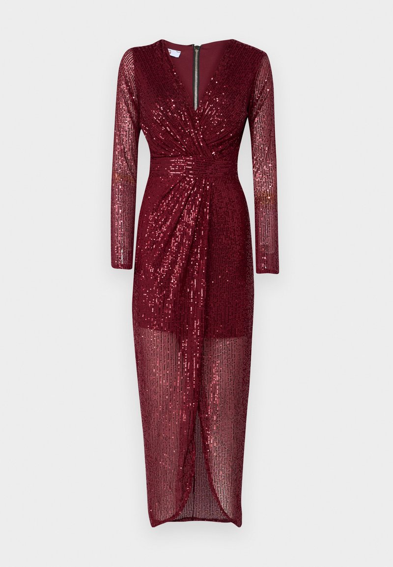 princess polly baby blue dress Pretty Lavish | Sequin Midaxi Dress | Wine main image 1