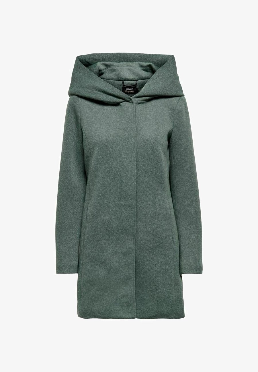 Jacket Only Wintermantel Damen Grün Kurzmantel Only Damen Mantel