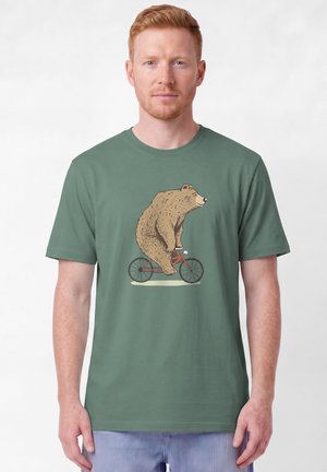 watapparel, FAHRRADBÄR UNISEX - T-Shirt print - green bay