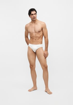 Pier One by Zalando, CORE BRIEF 5 PACK - Σλιπ - white