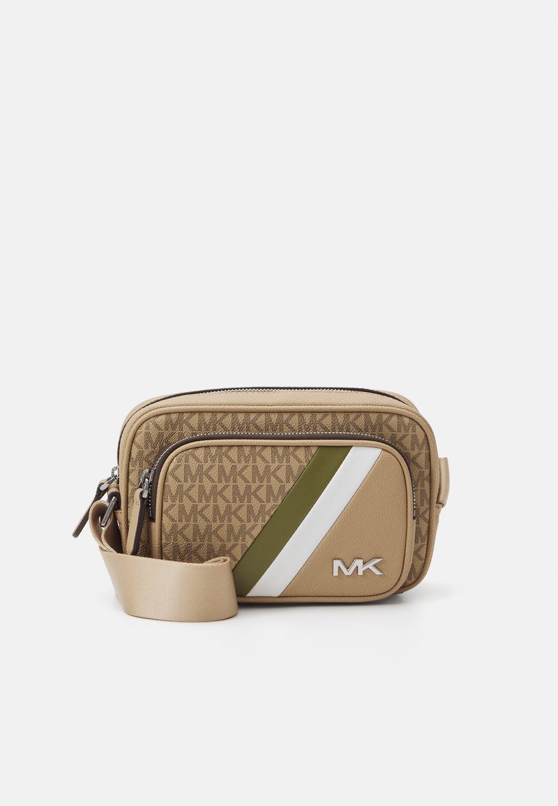 Michael Kors ZIP CAMERA BAG UNISEX - Rankinė per petį - smokey olive