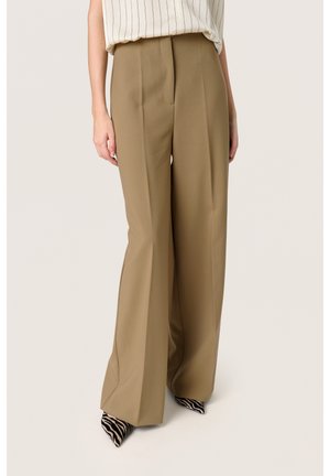 CORINNE WIDE LONG - Stoffhose - covert green