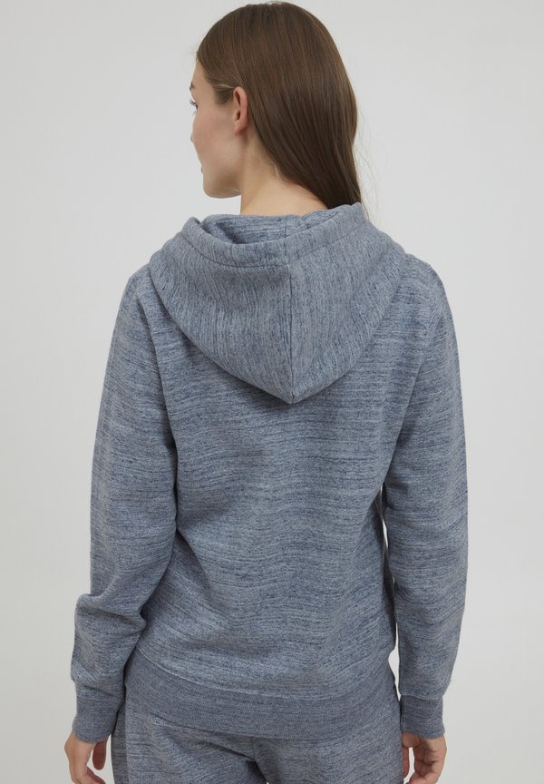 OXHELNA - Zip-up sweatshirt - total eclipse melange4