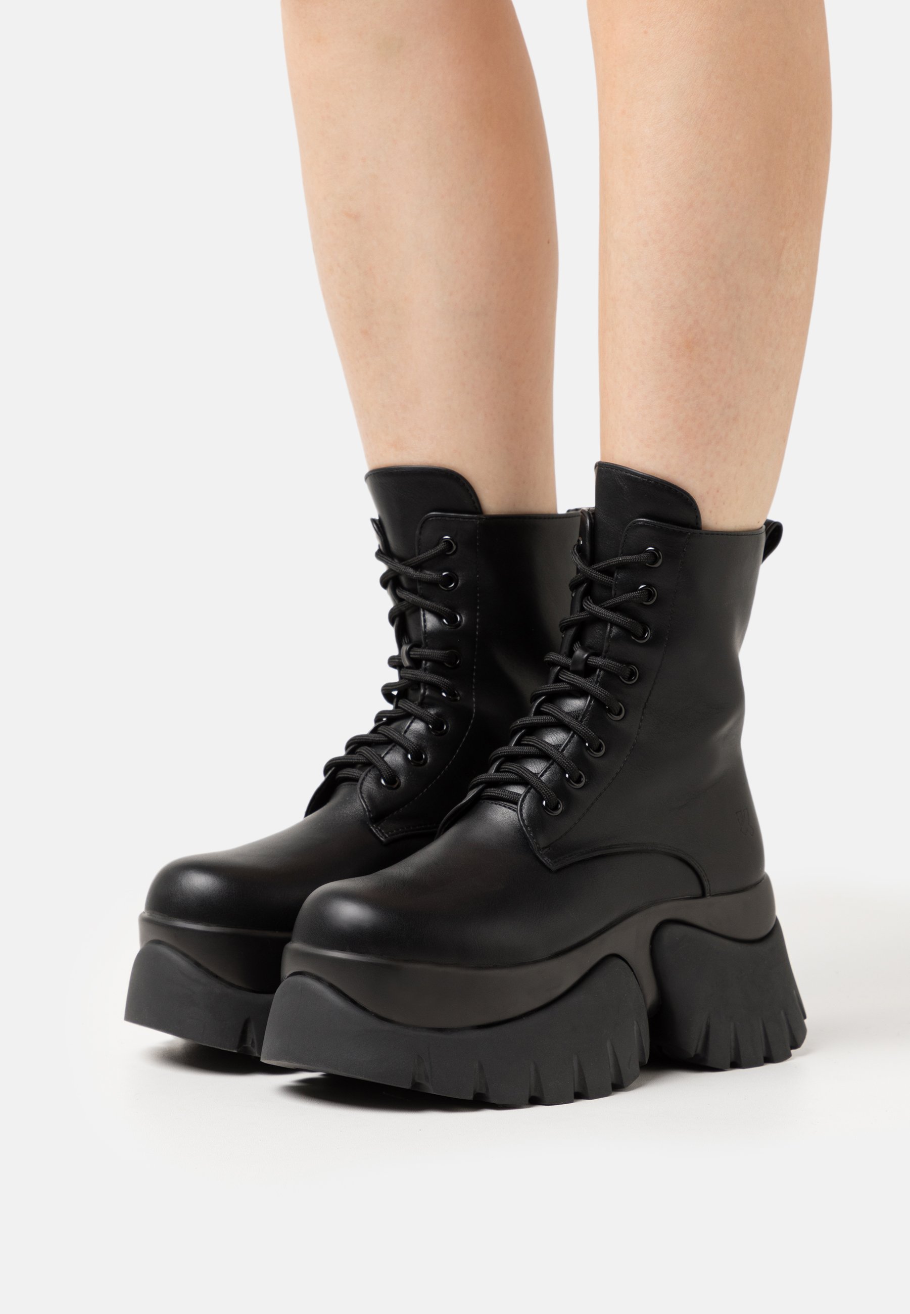 Fitory Platform Boots Ankle Combat Boots Koi Footwear SALVIUS