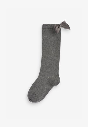 COTTON RICH BOW KNEE HIGH SOCKS 2 PACK - Sukat - grey