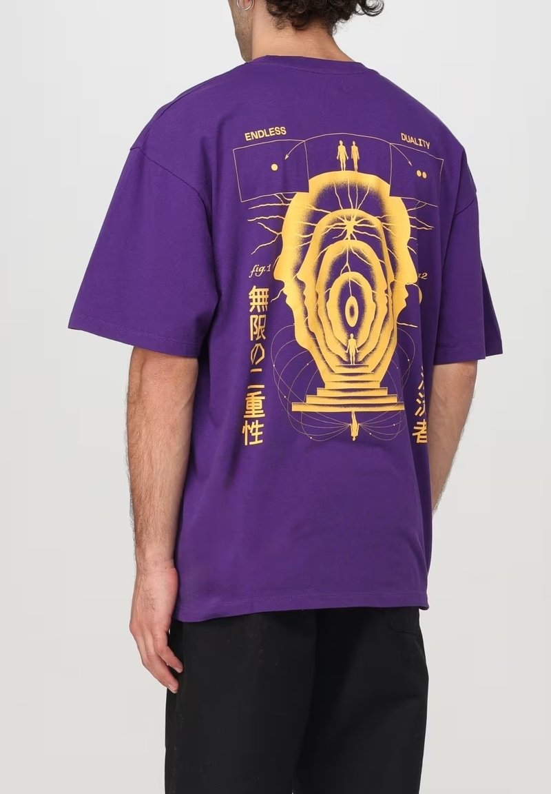 Edwin MIND DRIFTER  - T-shirt con stampa - purple