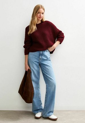 STITCH - Strickpullover - dark red
