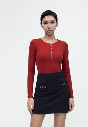 Guess, LOGO ZANITA - Блуза с дълги ръкави - vineyard red